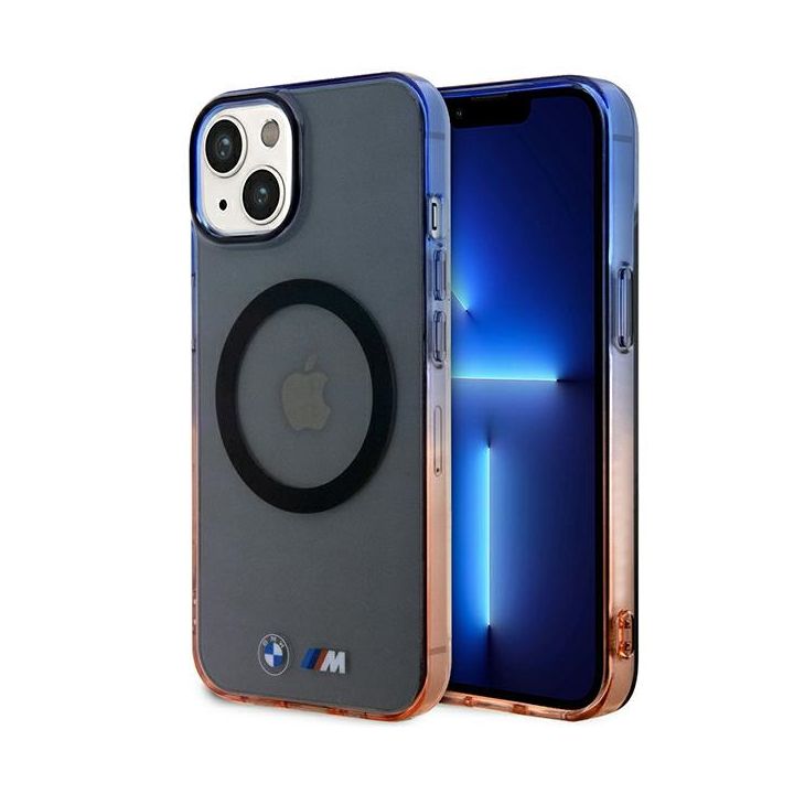 Etui BMW BMHMP14MHTGE iPhone 14 Plus/ 15 Plus 6.7" szary/grey hardcase Gradient Bumper MagSafe na NearMe.pl
