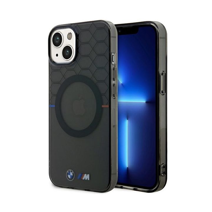Etui BMW BMHMP14MHGPK iPhone 14 Plus/ 15 Plus 6.7" szary/grey Pattern MagSafe na NearMe.pl