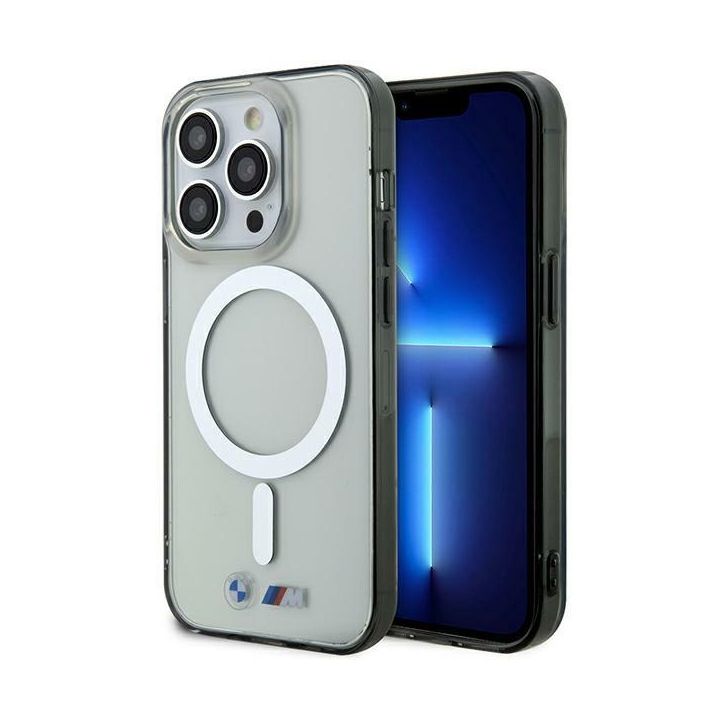 Etui BMW BMHMP14XHCRS iPhone 14 Pro Max 6.7" transparent hardcase Silver Ring MagSafe na NearMe.pl