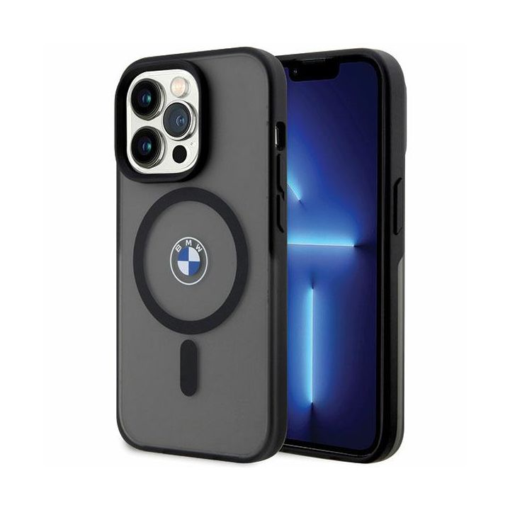 Etui BMW BMHMP14LDSLK iPhone 14 Pro 6.1" czarny/black hardcase Signature MagSafe na NearMe.pl