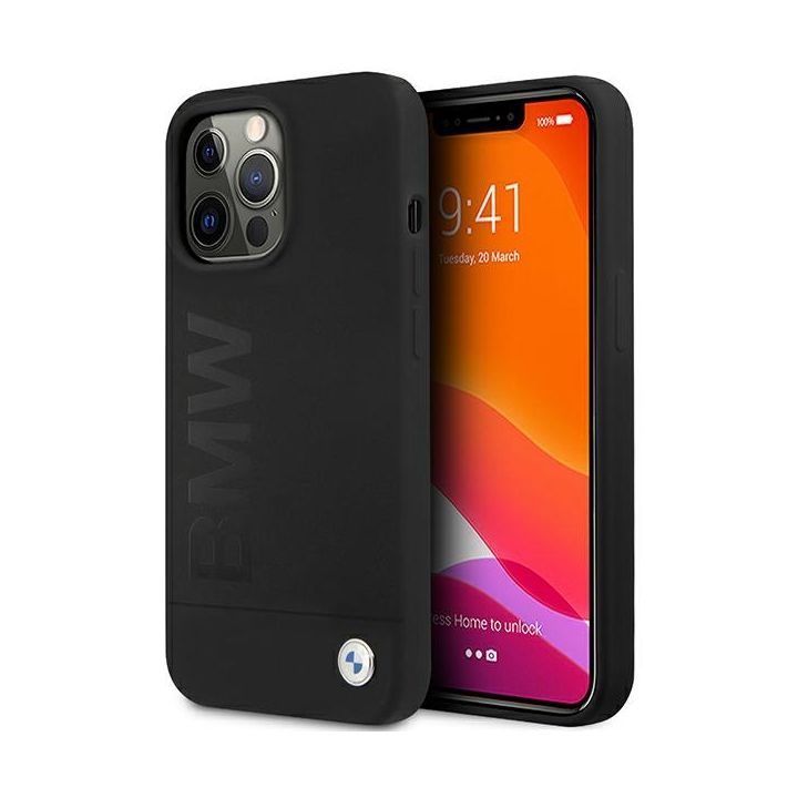 Etui BMW BMHCP13LSLBLBK iPhone 13 Pro / 13 6,1" czarny/black hardcase Silicone Signature Logo na NearMe.pl