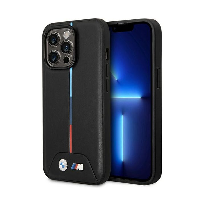 Etui BMW BMHMP14L22PVTK iPhone 14 Pro6,1" czarny/black Quilted Tricolor MagSafe na NearMe.pl