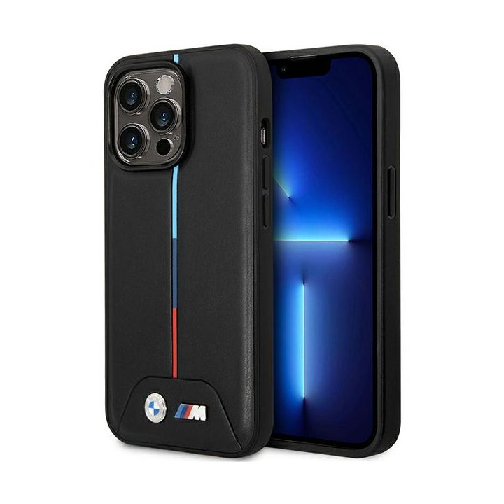 Etui BMW BMHMP13L22PVTK iPhone 13 Pro /13 6.1" czarny/black Quilted Tricolor MagSafe na NearMe.pl
