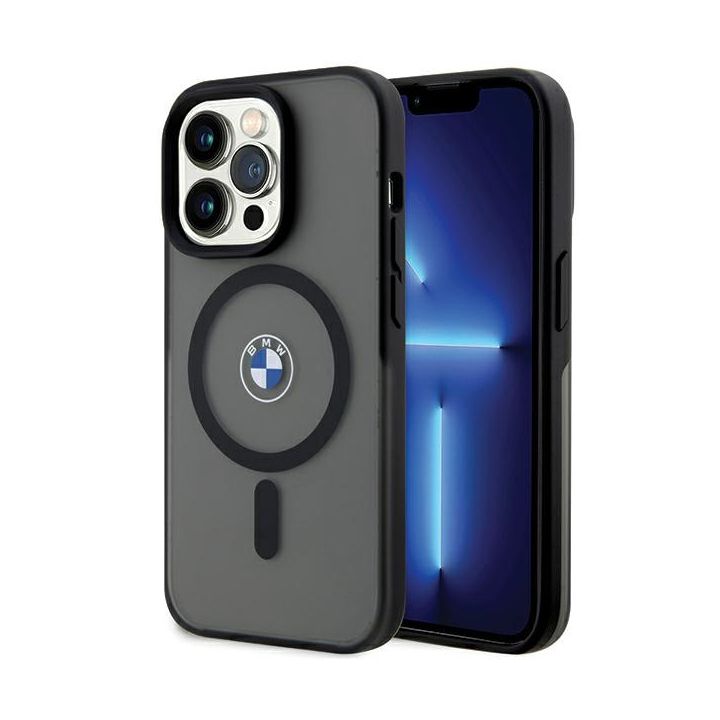 BMW BMHMP15LDSLK iPhone 15 Pro 6.1" czarny/black hardcase IML Signature MagSafe na NearMe.pl