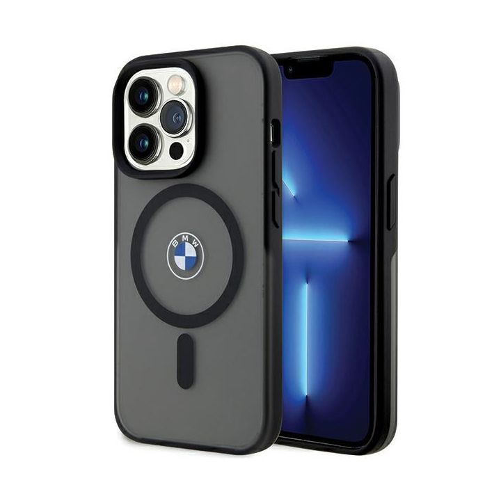 BMW BMHMP15XDSLK iPhone 15 Pro Max 6.7" czarny/black hardcase IML Signature MagSafe na NearMe.pl