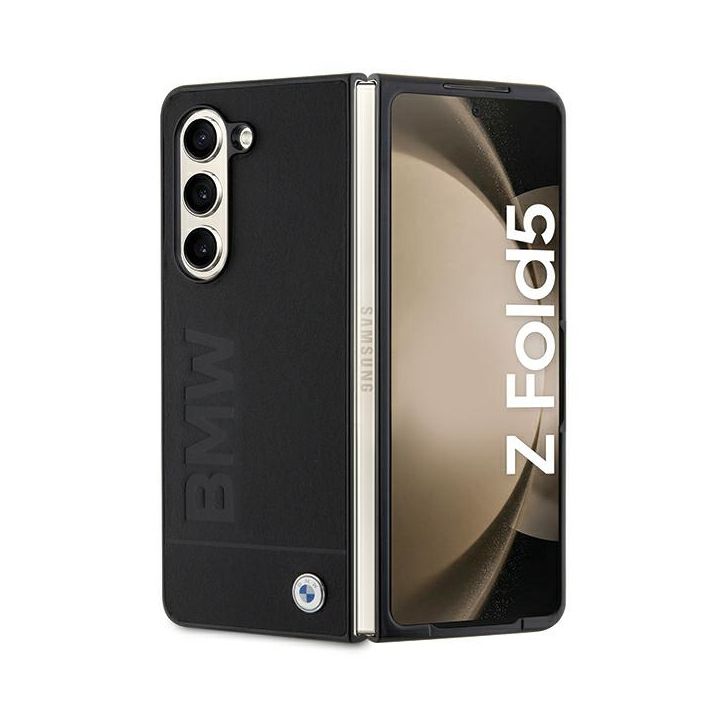 BMW BMHCZFD5SLLBK Z Fold5 F946 czarny/black hardcase Signature Logo Imprint na NearMe.pl
