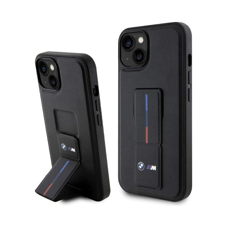 Etui BMW BMHCP15S22GSLK iPhone 15 / 14 / 13 6.1" czarny/black hardcase Grip Hot Stamp na NearMe.pl