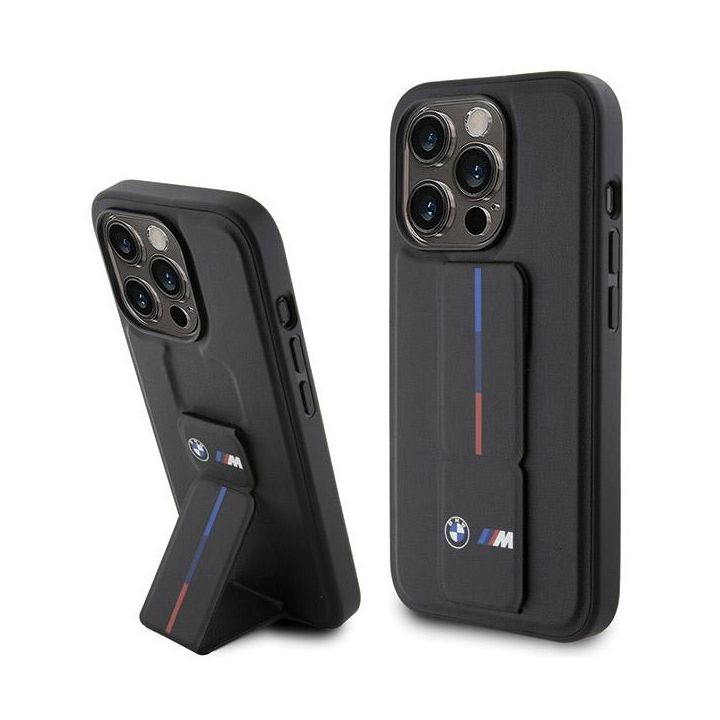 Etui BMW BMHCP15L22GSLK iPhone 15 Pro 6.1" czarny/black hardcase Grip Hot Stamp na NearMe.pl