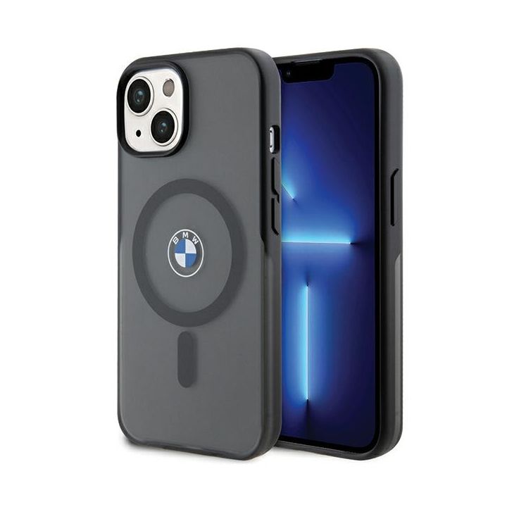 BMW BMHMP15MDSLK iPhone 15 Plus / 14 Plus 6.7" czarny/black hardcase IML Signature MagSafe na NearMe.pl