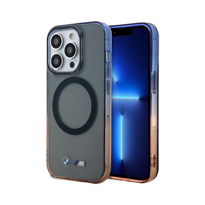 BMW BMHMP15LHTGE iPhone 15 Pro 6.1" szary/grey hardcase Gradient Bumper MagSafe na NearMe.pl