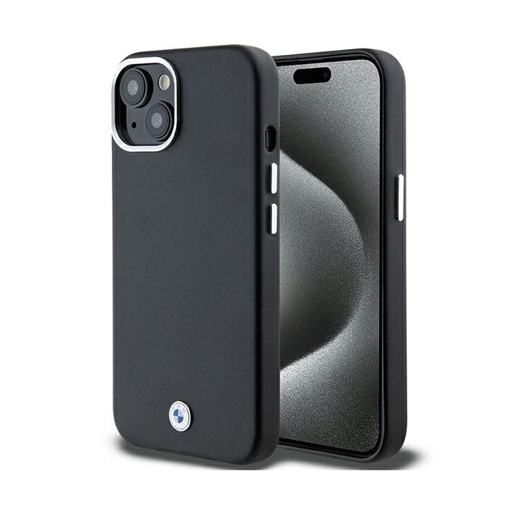 BMW BMHMP15S23PUFWK iPhone 15 / 14 / 13 6.1"czarny/black Signature Wrapped Metal MagSafe na NearMe.pl