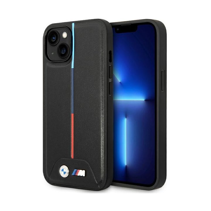 BMW BMHCP15S22PVTK iPhone 15 / 14 / 13 6.1" czarny/black hardcase M Quilted Tricolor na NearMe.pl