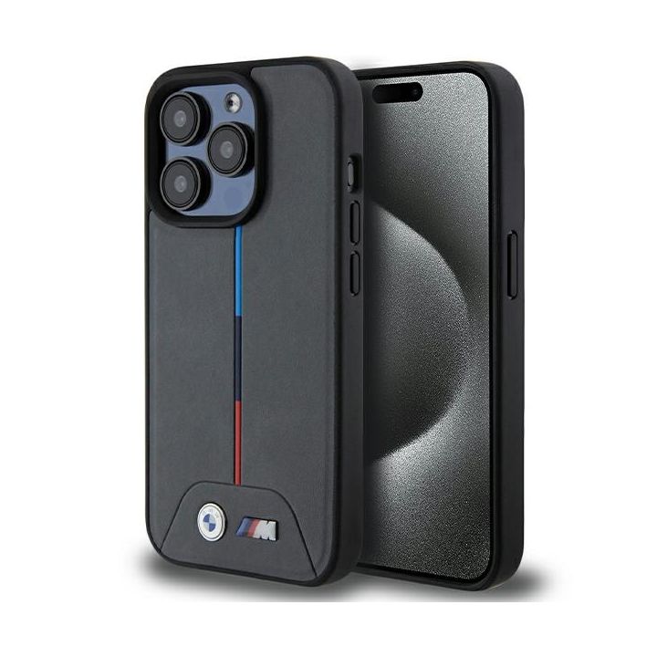 BMW BMHMP15L22PVTA iPhone 15 Pro 6.1" szary/grey hardcase M Quilted Tricolor MagSafe na NearMe.pl