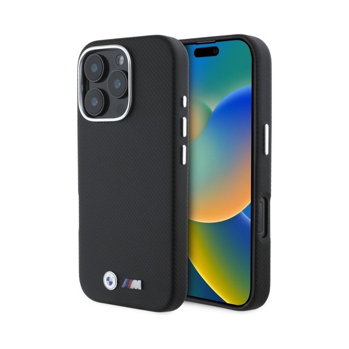 BMW BMHCP16X23PUFWKEV iPhone 16 Pro Max6.9" czarny/black hardcase M Edition Kevlar wrapped metal na NearMe.pl