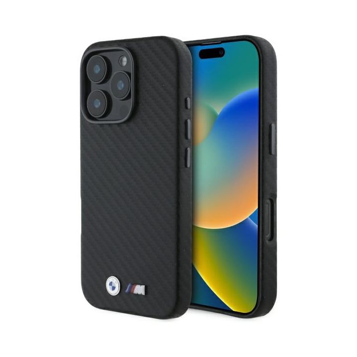 BMW BMHCP16L23PUFWC iPhone 16 Pro 6.3"   czarny/black hardcase Carbon Wrapped Metal na NearMe.pl
