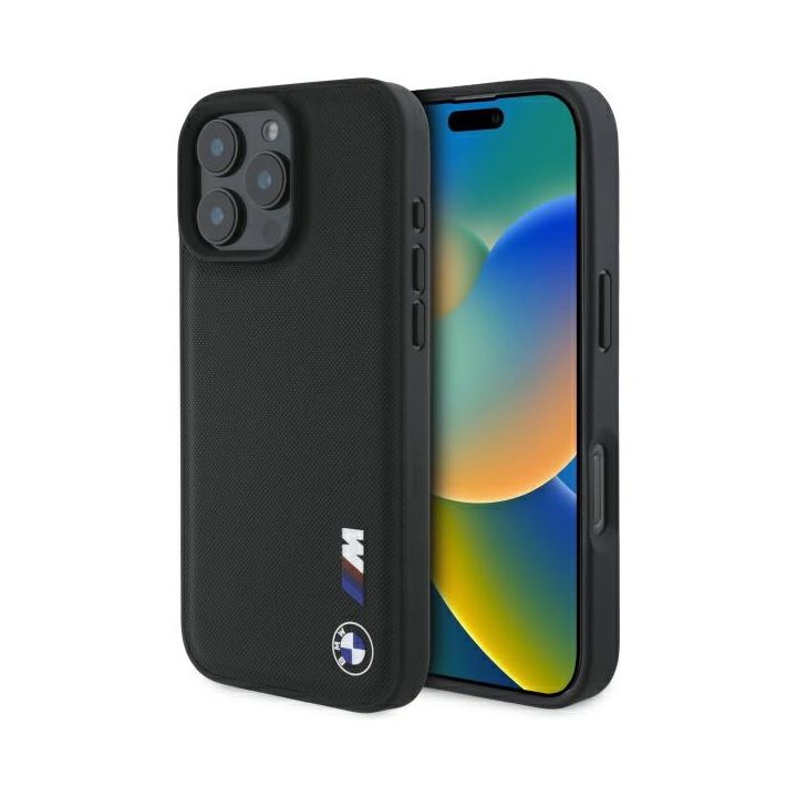 BMW BMHCP16X23PUSRK iPhone 16 Pro Max    6.9" czarny/black hardcase Smooth Rubber Logo na NearMe.pl