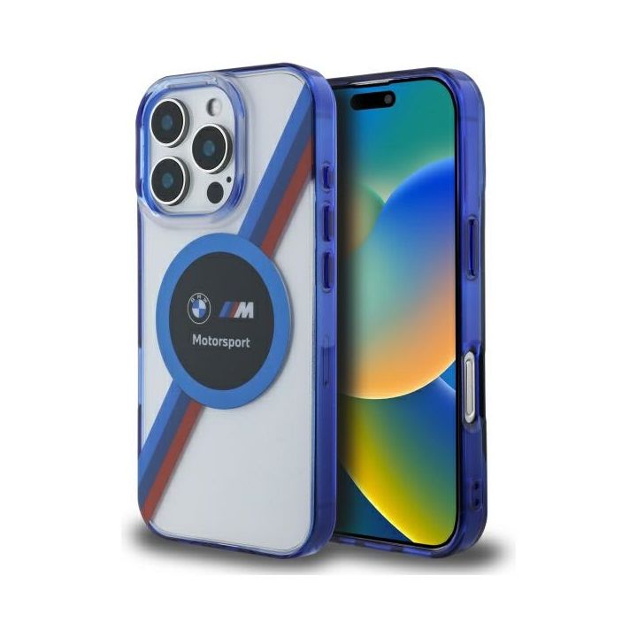 BMW BMHMP16L23HTPUT iPhone 16 Pro 6.3"   przezroczysty/transparent hardcase Motorsport IML Circle MagSafe na NearMe.pl