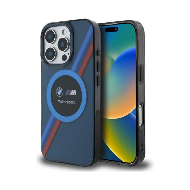 BMW BMHMP16X23HTPUV iPhone 16 Pro Max    6.9" granatowy/navy hardcase Motorsport IML Circle MagSafe na NearMe.pl