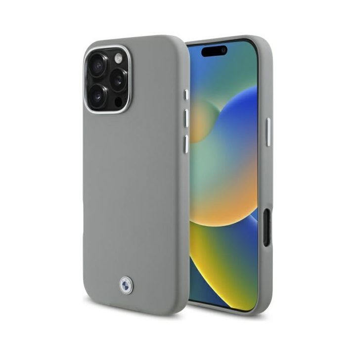 BMW BMHMP16X23PUFWG iPhone 16 Pro Max    6.9" szary/grey hardcase Sign Full Wrapped Metal MagSafe na NearMe.pl