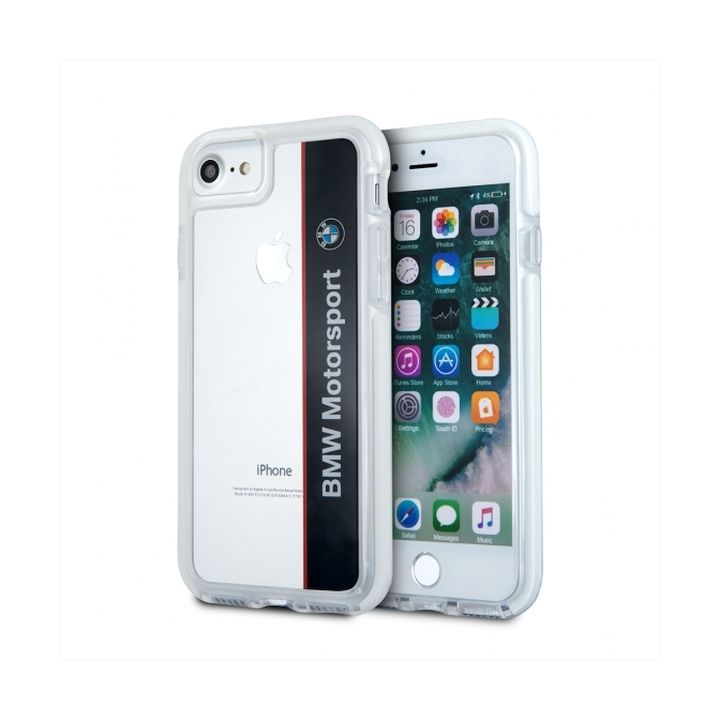Etui hardcase BMW BMHCP7SPVNA iPhone 7/8/SE 2020 /  SE 2022 transparent navy SHOCKPROOF na NearMe.pl