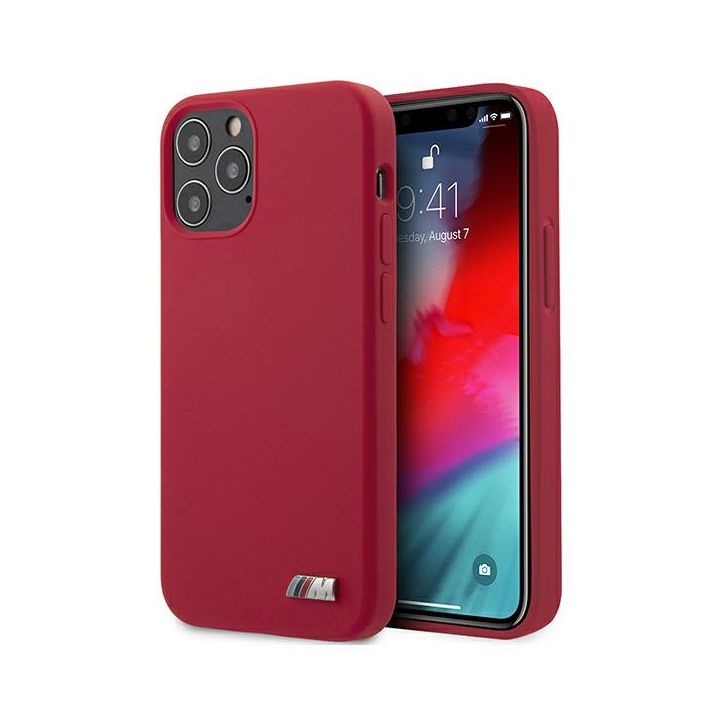 Etui BMW BMHCP12MMSILRE iPhone 12/12 Pro6,1" czerwony/red hardcase Silicone M Collection na NearMe.pl