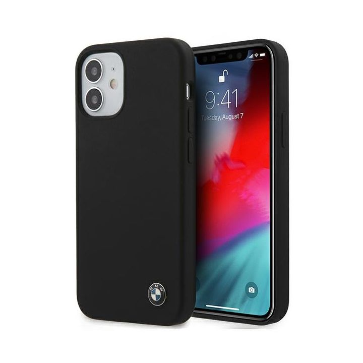 Etui BMW BMHCP12SSILBK iPhone 12 mini5,4" czarny/black hardcase Silicone Signature na NearMe.pl