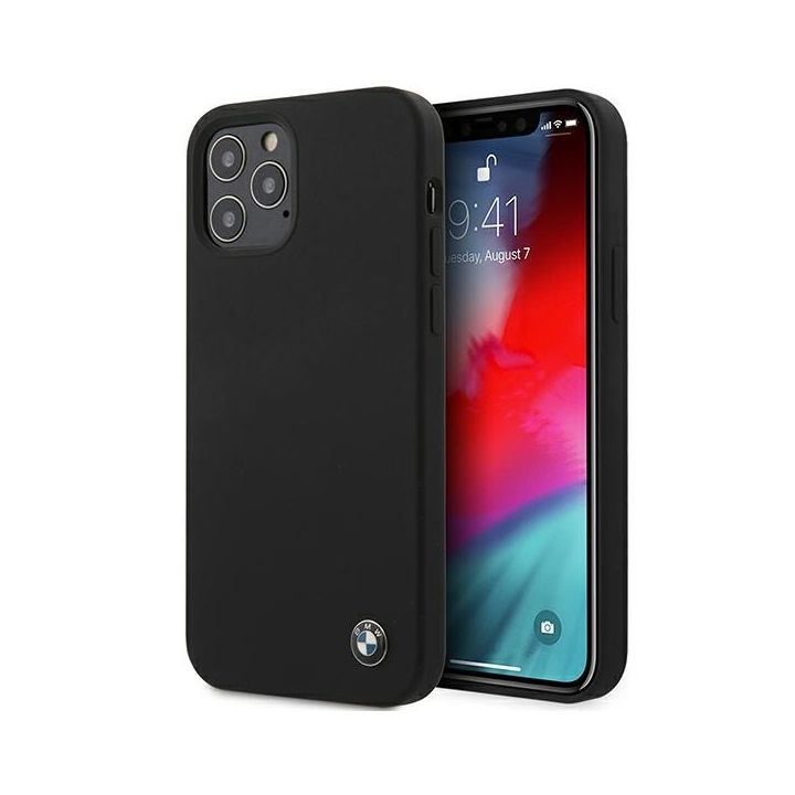 Etui BMW BMHCP12MSILBK iPhone 12/12 Pro6,1" czarny/black hardcase Silicone Signature na NearMe.pl