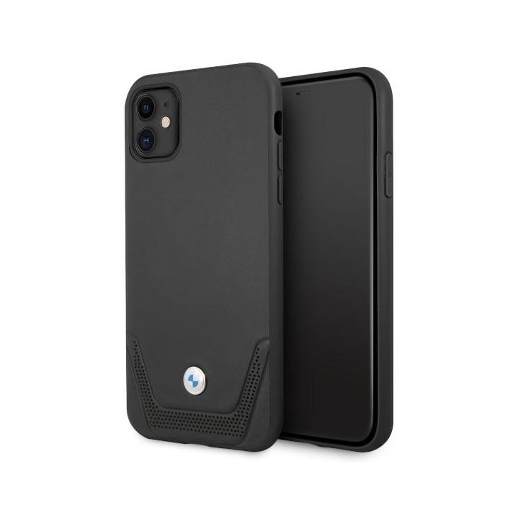 Etui BMW BMHCN61RSWPK iPhone 11 / Xr 6,1" czarny/black hardcase Leather Perforate na NearMe.pl
