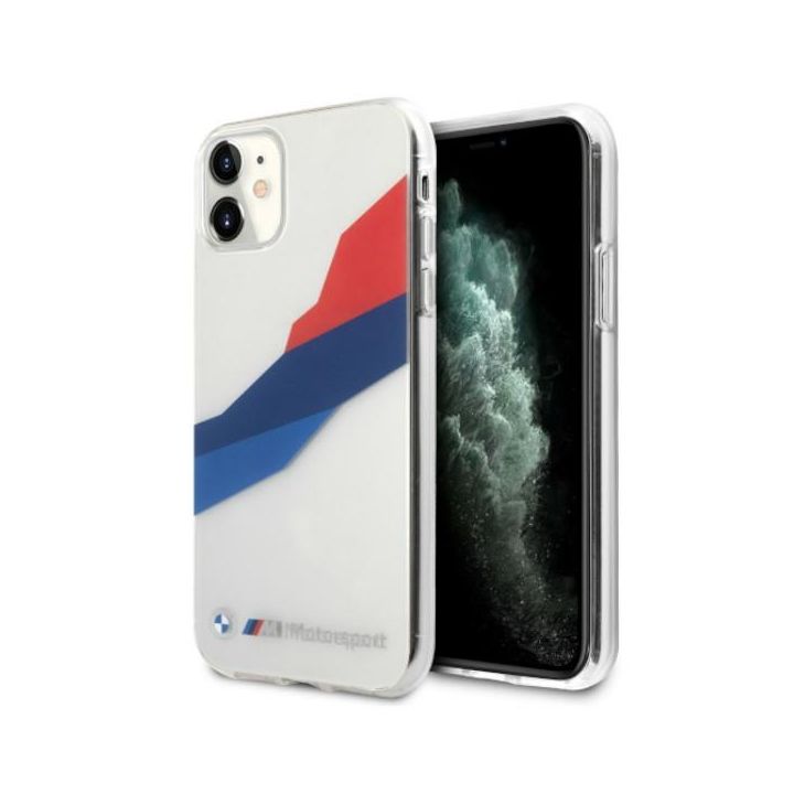 Etui BMW BMHCN61SKTGT iPhone 116,1" / Xr transparent hardcase Motorsport Tricolor na NearMe.pl