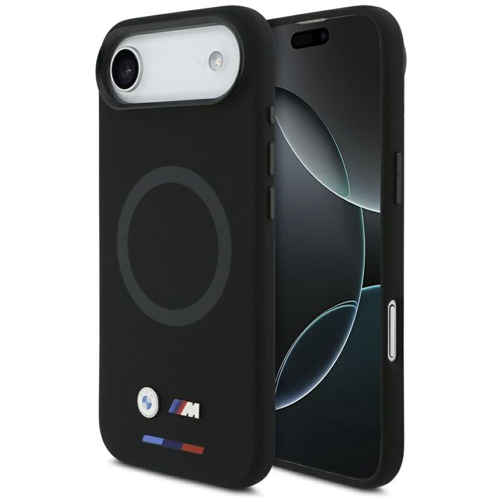 Etui BMW M Silicon Logo MagSafe do       iPhone Air czarny na NearMe.pl