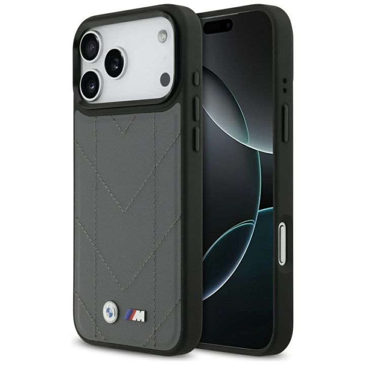 Etui BMW M Quilted Logo MagSafe do       iPhone 17 Pro Max antracyt na NearMe.pl