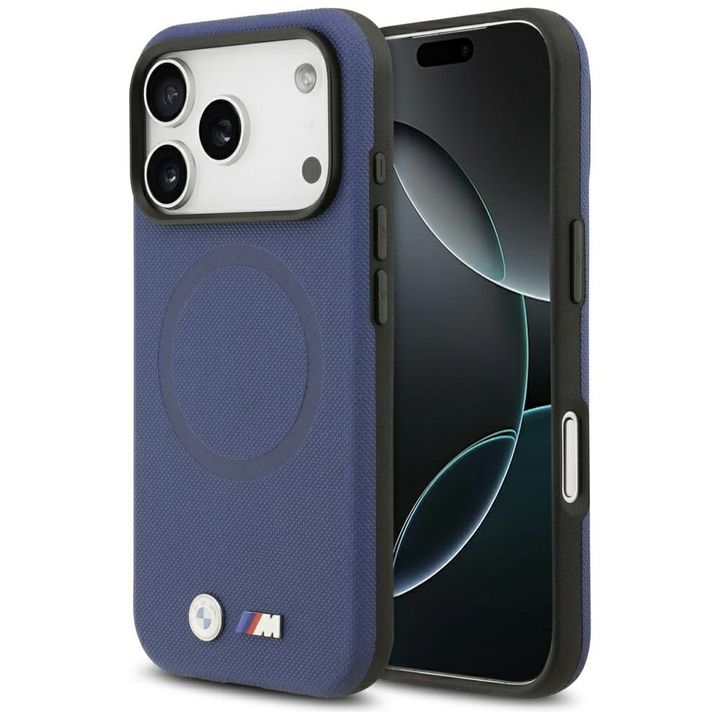 Etui BMW M FW Metal Logo MagSafe do      iPhone 17 Pro Max granatowy na NearMe.pl