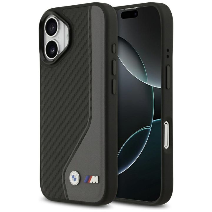 Etui BMW M Carbon Logo MagSafe do iPhone 17 antracyt na NearMe.pl