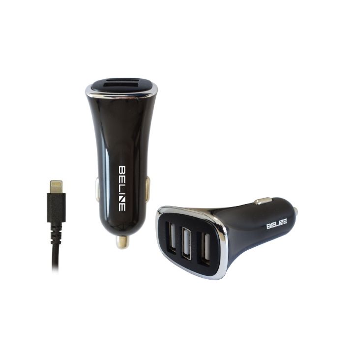 Beline Ład. sam. 3xUSB + lightning 4Aczarna/black iPhone 5/6/7/8/X/Xs/Xr na NearMe.pl