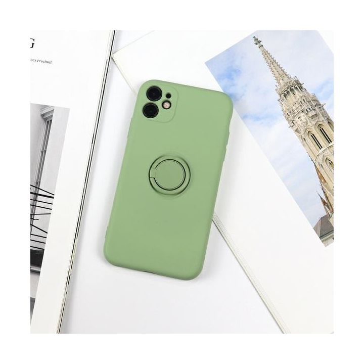 Beline Etui Silicone Ring iPhone 12 ProMax green apple na NearMe.pl