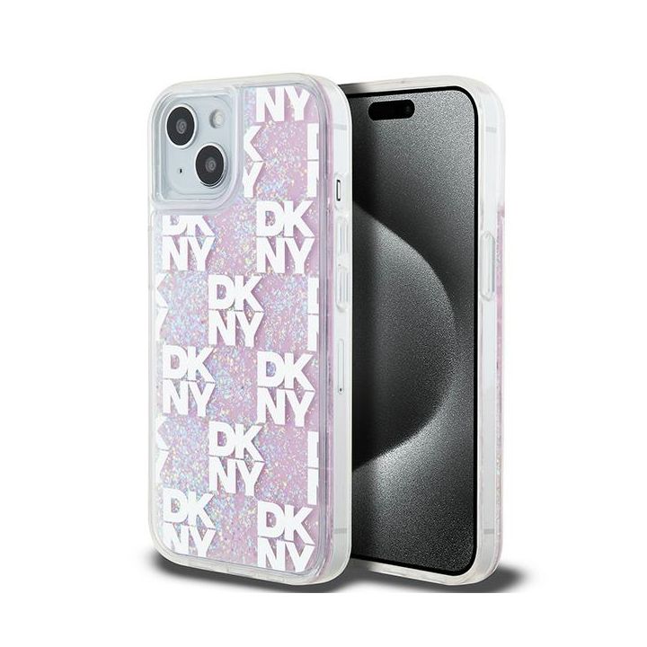 DKNY DKHCP15SLCPEPP iPhone 15 / 14 / 136.1" różowy/pink hardcase Liquid Glitter Multilogo na NearMe.pl