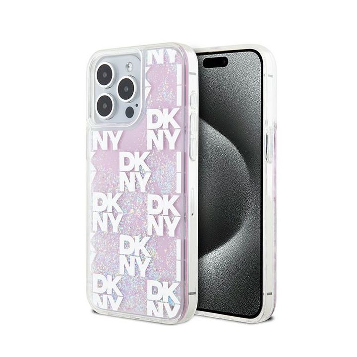 DKNY DKHCP15XLCPEPP iPhone 15 Pro Max6.7" różowy/pink hardcase Liquid Glitter Multilogo na NearMe.pl