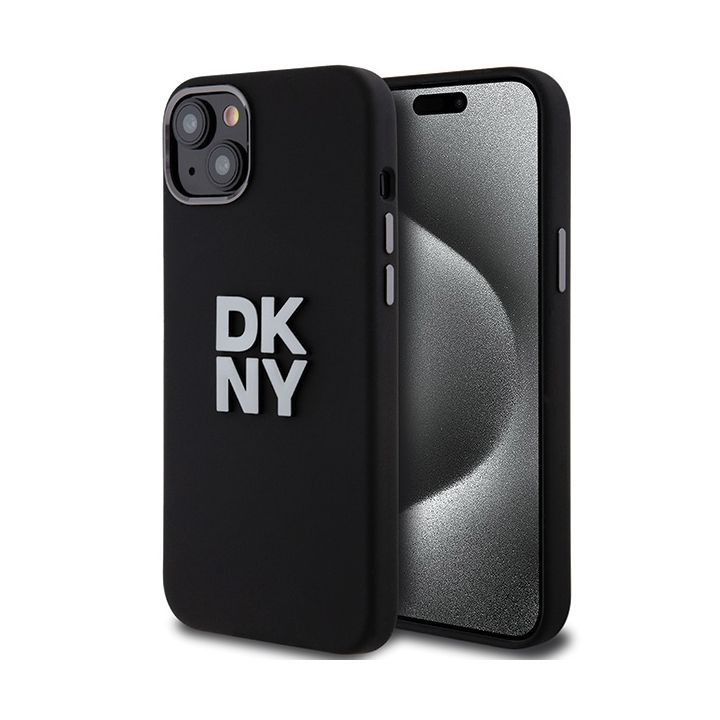 DKNY DKHCP15MSMCBSK iPhone 15 Plus / 14Plus 6.7" czarny/black hardcase Liquid Silicone Metal Logo na NearMe.pl