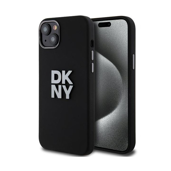 DKNY DKHCP15SSMCBSK iPhone 15 / 14 / 136.1" czarny/black hardcase Liquid Silicone Metal Logo na NearMe.pl