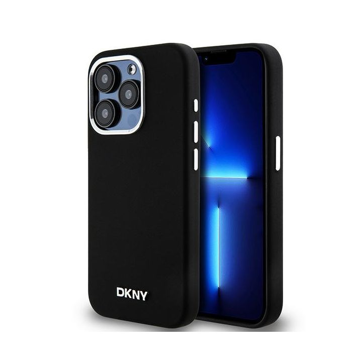 DKNY DKHMP14LSMCHLK iPhone 14 Pro 6.1"czarny/black hardcase Liquid Silicone Small Metal Logo MagSafe na NearMe.pl