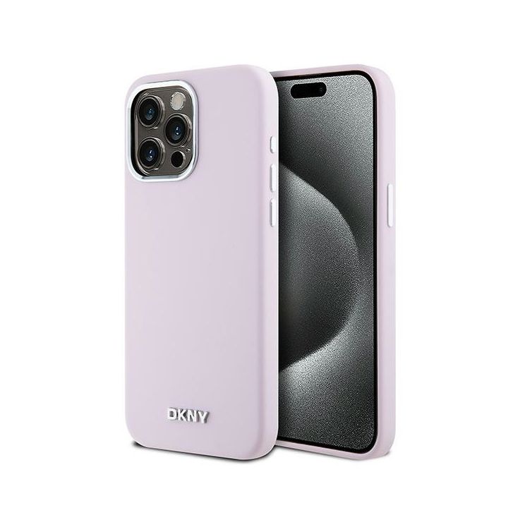DKNY DKHMP14XSMCHLP iPhone 14 Pro Max6.7" różowy/pink hardcase Liquid Silicone Small Metal Logo MagSafe na NearMe.pl