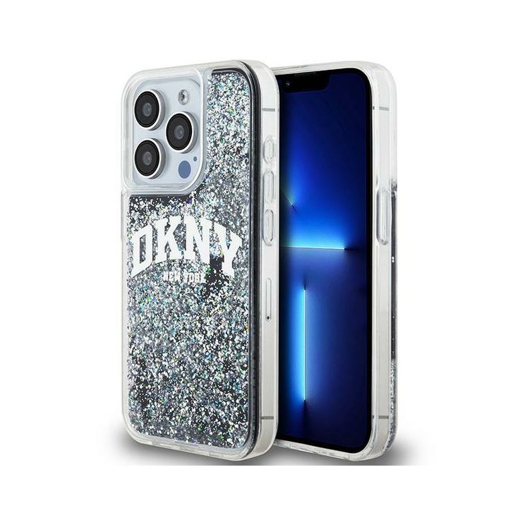 DKNY DKHCP13LLBNAEK iPhone 13 Pro / 136.1" czarny/black hardcase Liquid Glitter Big Logo na NearMe.pl