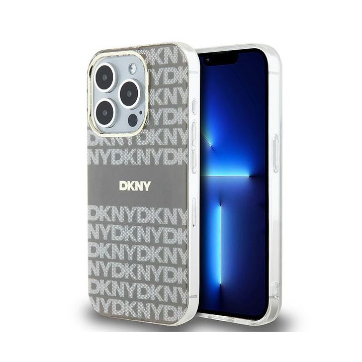 DKNY DKHMP15XHRHSEE iPhone 15 Pro Max6.7" beżowy/beige hardcase IML Mono & Stripe MagSafe na NearMe.pl