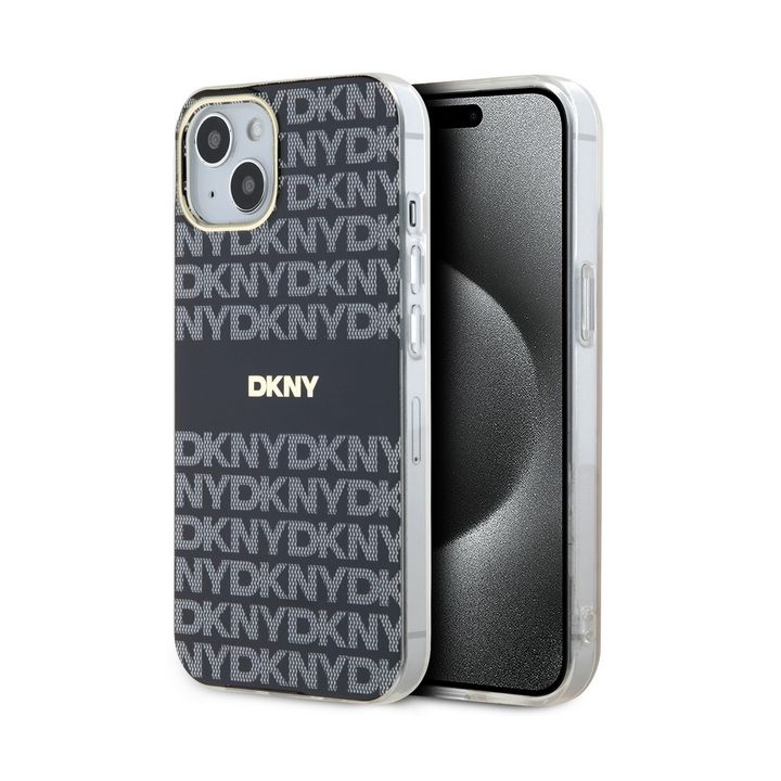 DKNY DKHMP15SHRHSEK iPhone 15 / 14 / 136.1" czarny/black hardcase IML Mono & Stripe MagSafe na NearMe.pl