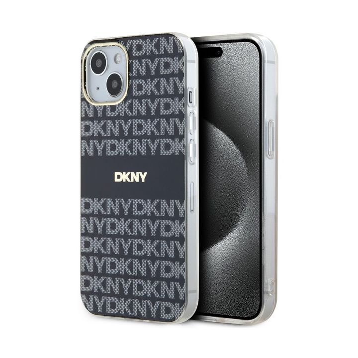 DKNY DKHMP15MHRHSEK iPhone 15 Plus /14 Plus 6.7" czarny/black hardcase IML Mono & Stripe MagSafe na NearMe.pl