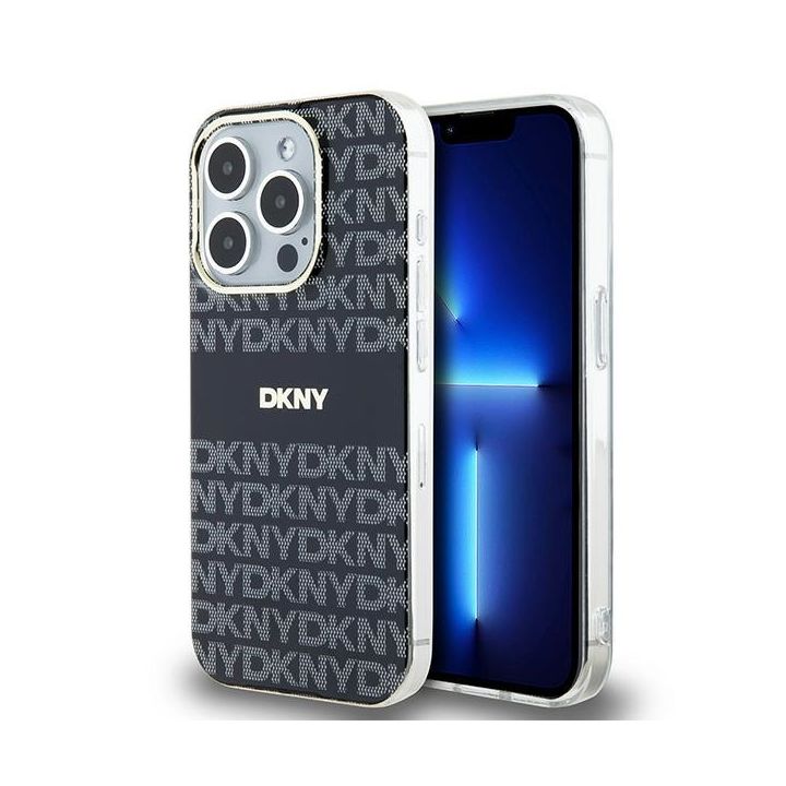 DKNY DKHMP15LHRHSEK iPhone 15 Pro6.1" czarny/black hardcase IML Mono & Stripe MagSafe na NearMe.pl