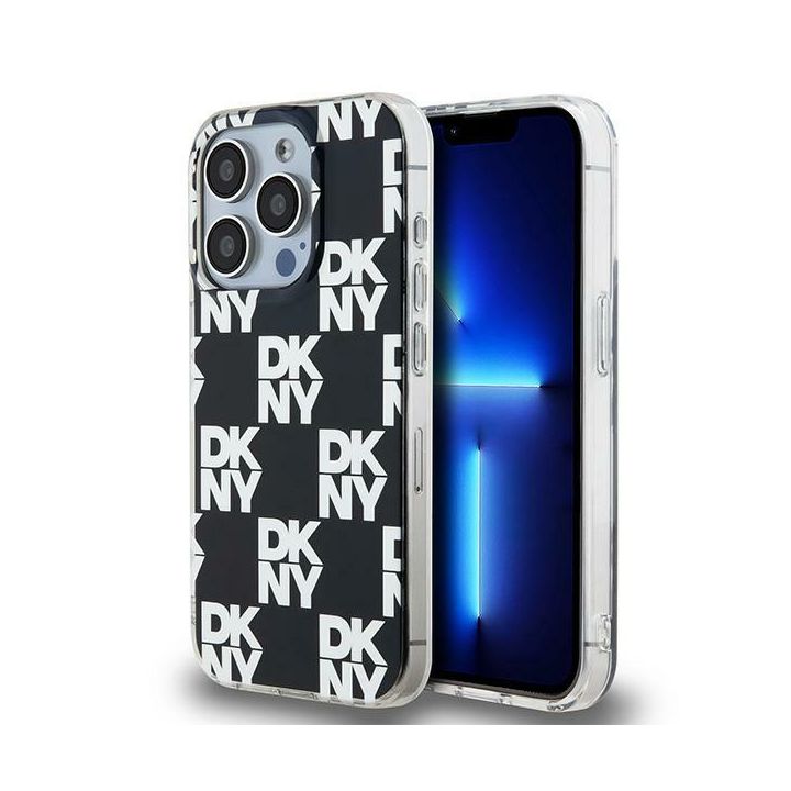 DKNY DKHCP15XHDLCEK iPhone 15 Pro Max6.7" czarny/black hardcase IML Checkered Mono Pattern na NearMe.pl