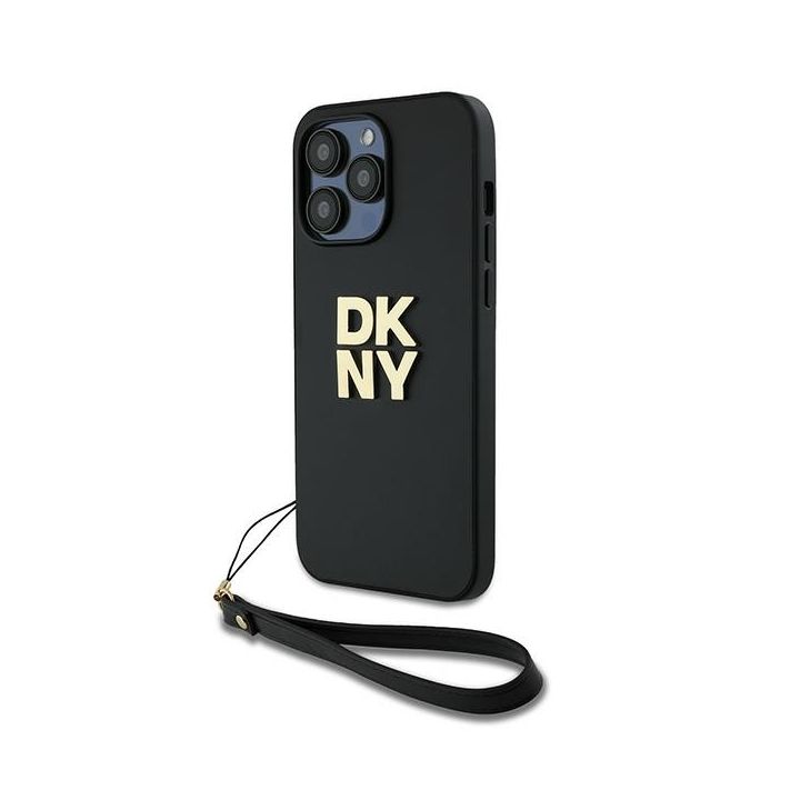 DKNY DKHCP14LPBSWSK iPhone 14 Pro 6.1"czarny/black hardcase Wrist Strap Stock Logo na NearMe.pl