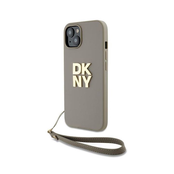 DKNY DKHCP15MPBSWSE iPhone 15 Plus 6.7"beżowy/beige hardcase Wrist Strap Stock Logo na NearMe.pl
