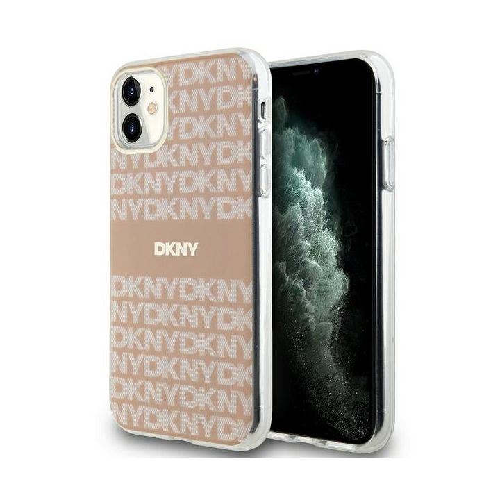 DKNY DKHMN61HRHSEP iPhone 11 / Xr6.1" różowy/pink hardcase IML Mono & Stripe MagSafe na NearMe.pl